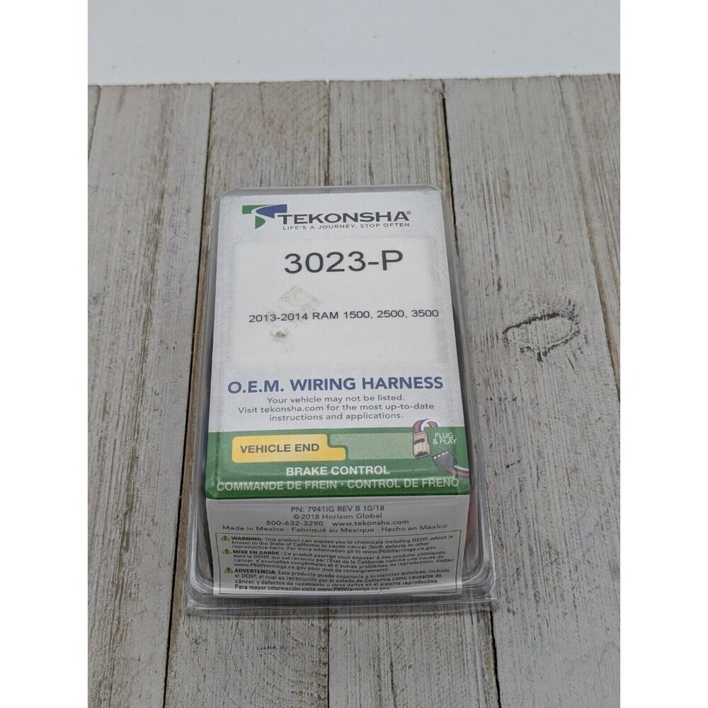 New OEM Tekonsha 3023-P Trailer Brake Control Wiring Harness
